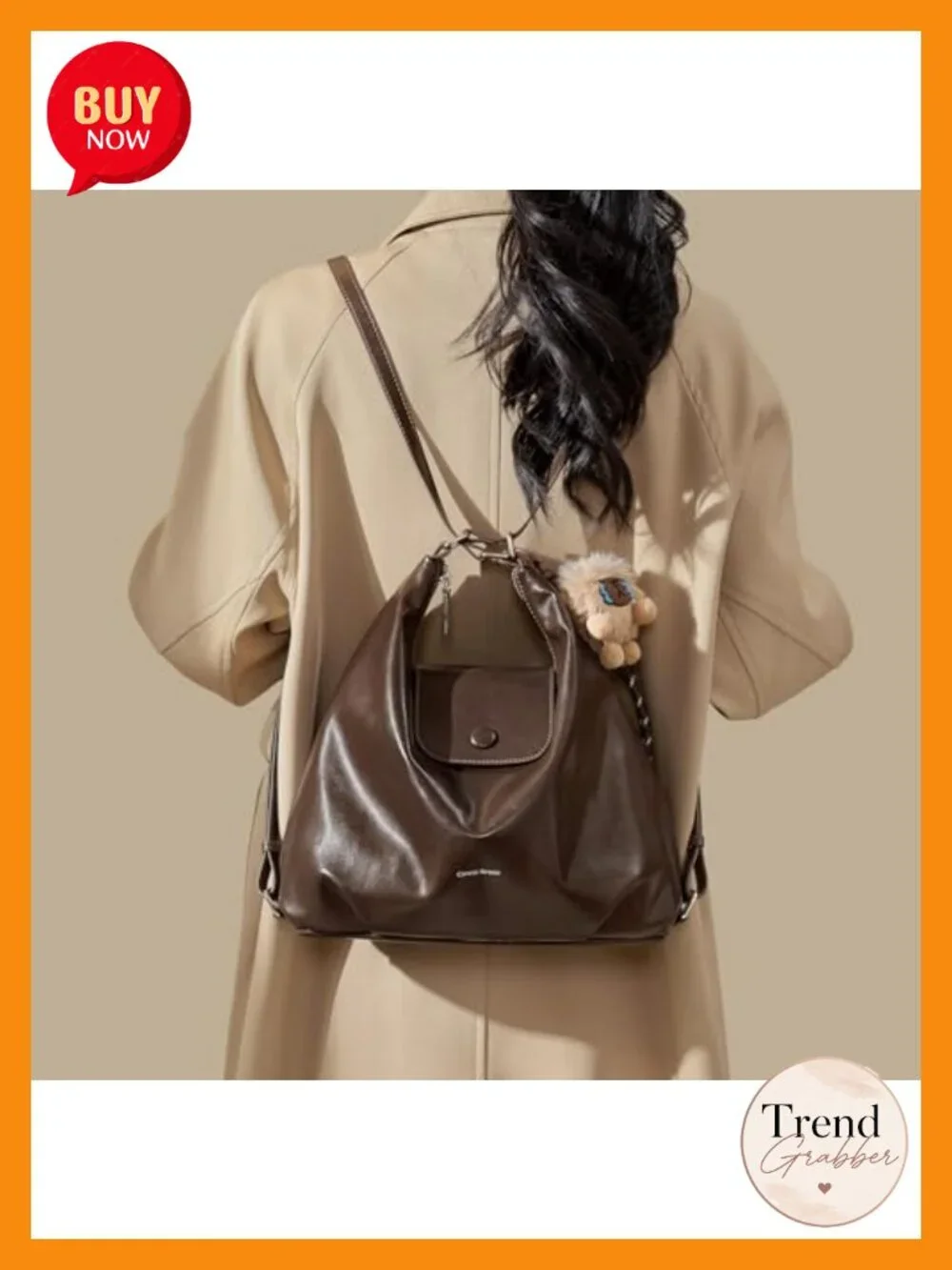 Women Leather Tote Handbag Convertible Backpack Crossbody Hobo Bag Laptop Bag